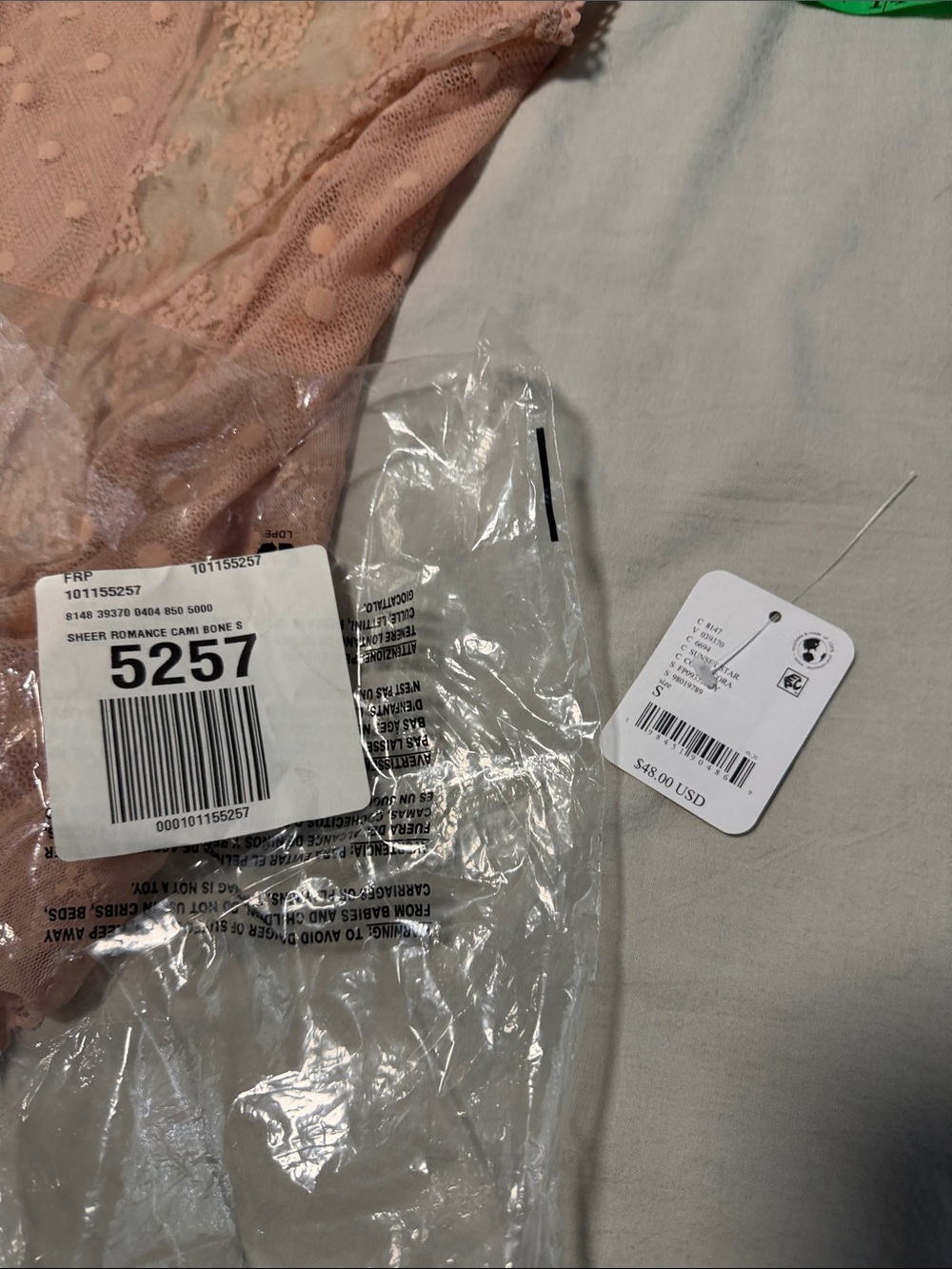 Free People Sheer Romance Cami in Cameo Rose - Picture 11 of 11